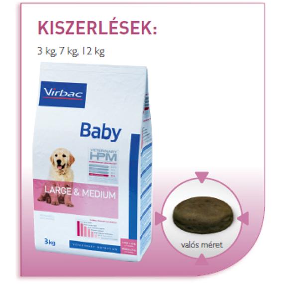 Virbac Baby Large & Medium közepes és nagytestű kölyökkutyáknak 3kg