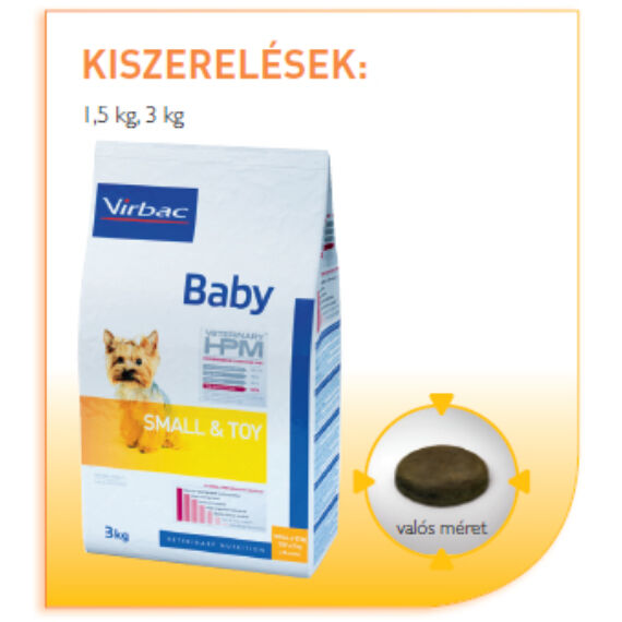 Virbac Baby Small & Toy kutyatáp kistestű kölyökkutyák számára 1,5 kg