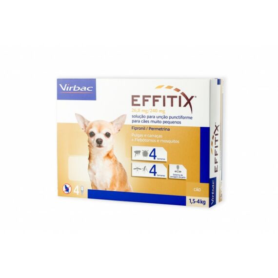 EFFITIX spot-on 4kg alatti kistestű kutyáknak 