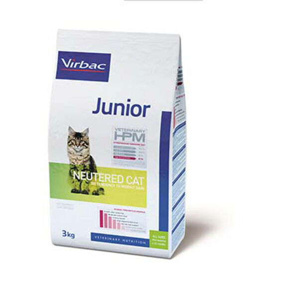 Virbac Junior NeuteredCat - fiatal macskák részére ivartalanítás után 3 kg