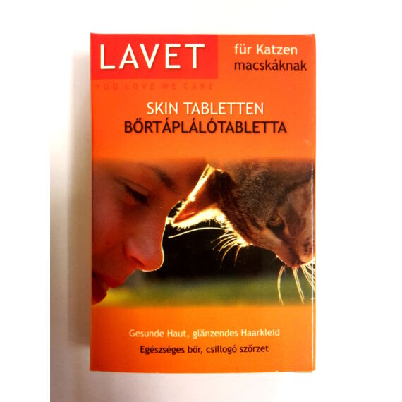Lavet Bőrtápláló tabletta macskáknak 50db
