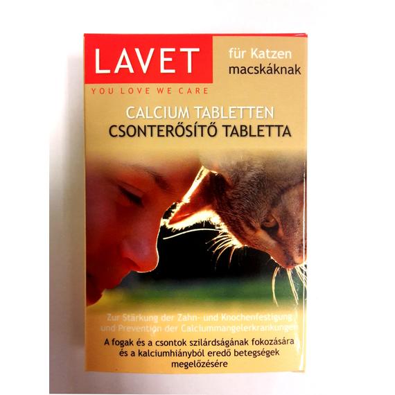 Lavet Csonterősítő tabletta macskáknak 50db