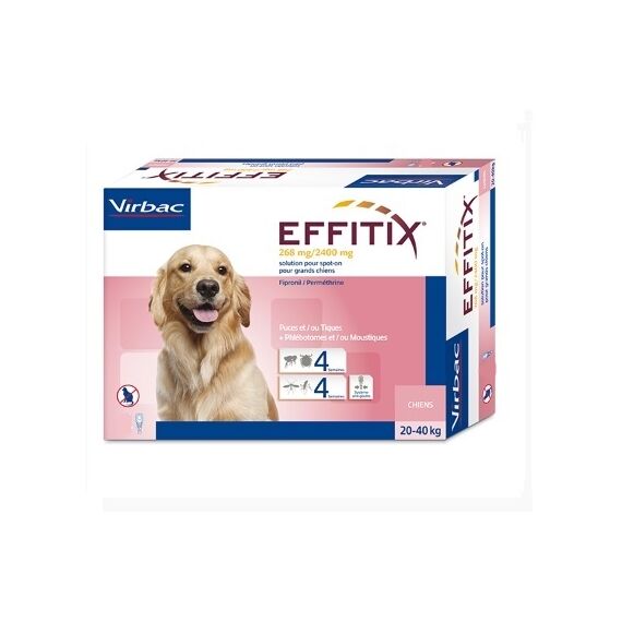 EFFITIX spot-on 20kg-40kg közötti kutyáknak 