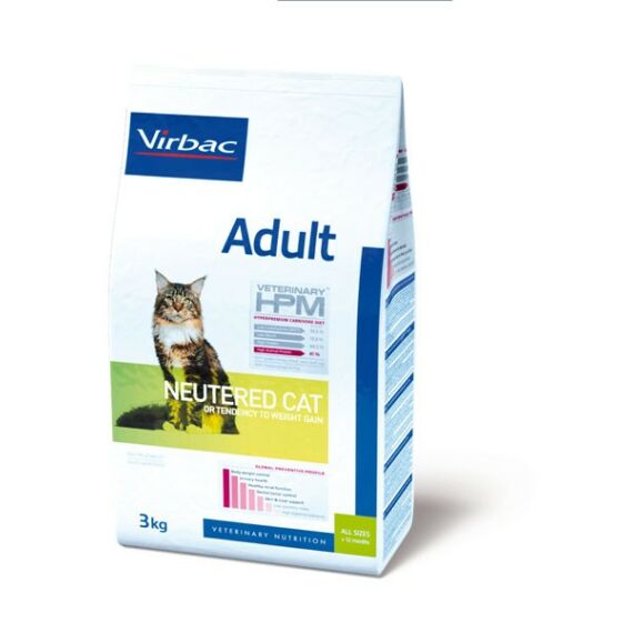 Virbac Adult Neutered cat ivartalanított felnőtt macskának 3 kg